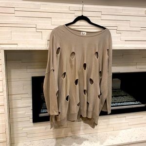 Planet by Lauren G cut out sweater. One size fits all.